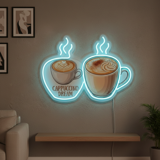 Cappuccino Dream Neon Art