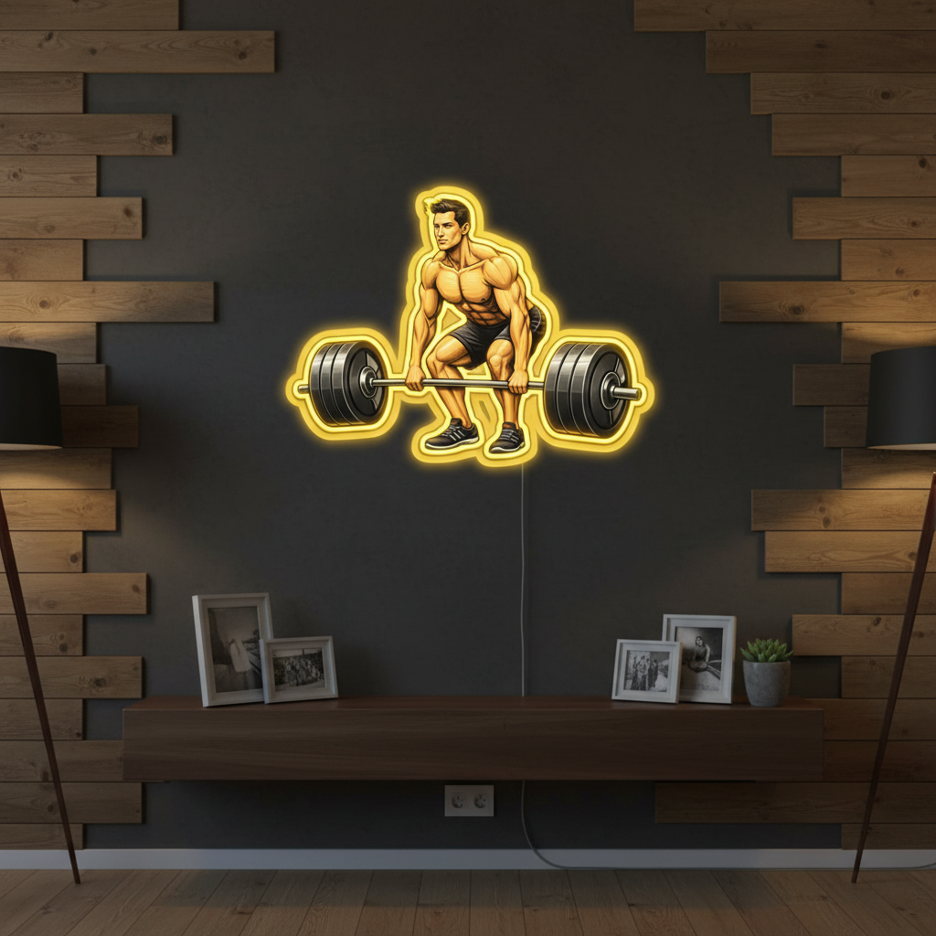 GYM Dead Lift Neon Art