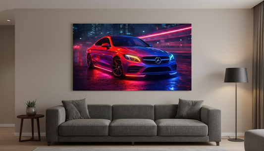 Cyberpunk Mercedes Benz AMG Led Headlights Frame