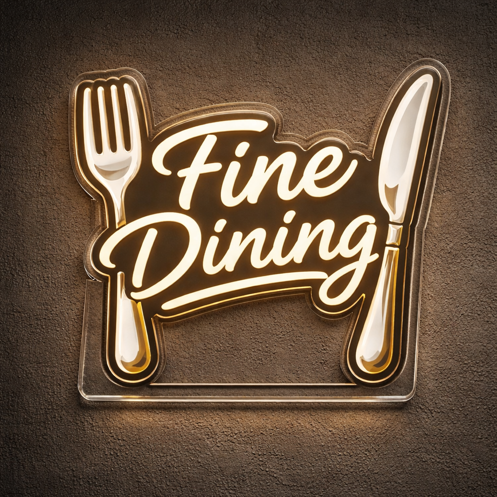 Fine Dining Neon Art