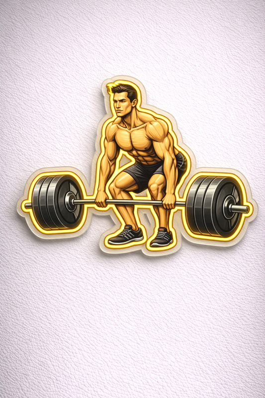 GYM Dead Lift Neon Art