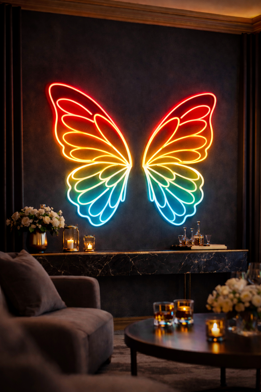 Neon Butterfly Wings