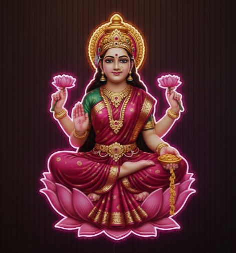 Lakshmi Neon Art
