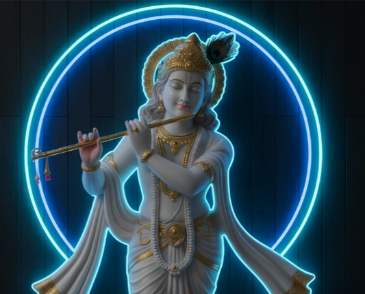 Krishna Neon Art