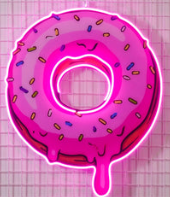 Donut Neon Art