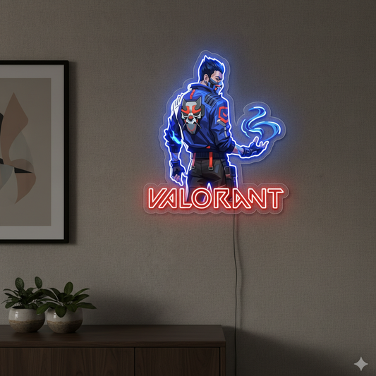 Yoru Valorant Neon Art