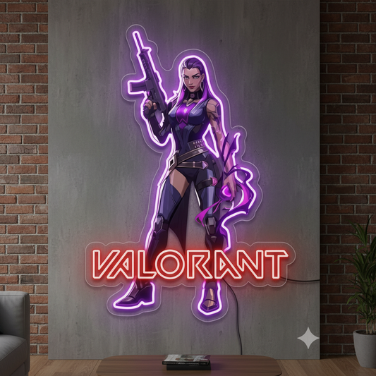 Reyna Valorent Neon Art