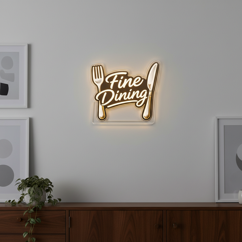 Fine Dining Neon Art