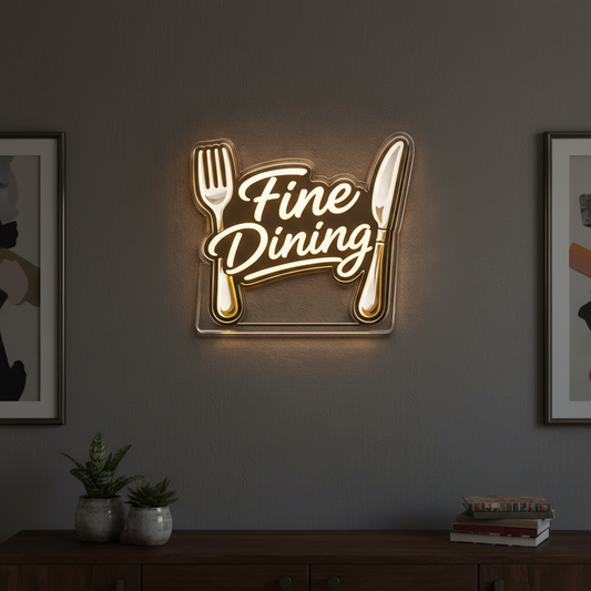Fine Dining Neon Art