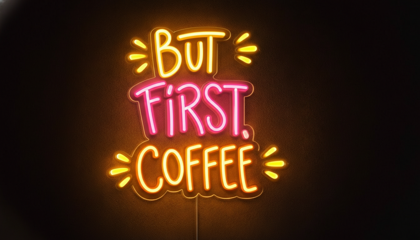 But First Coffee Neon Sign