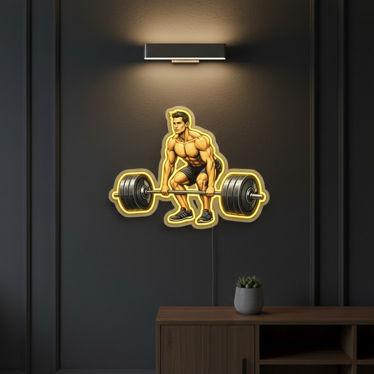 GYM Dead Lift Neon Art