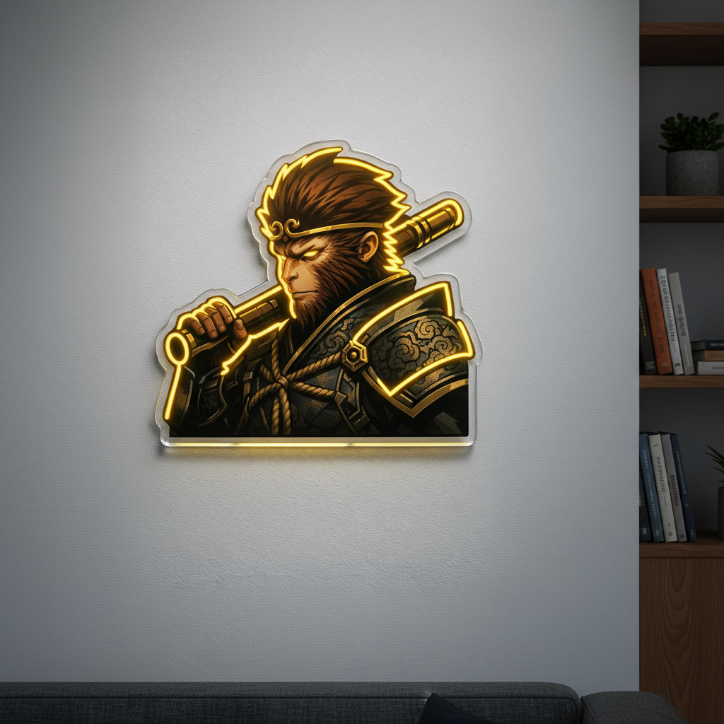 Black Myth Wukong Neon Art 2