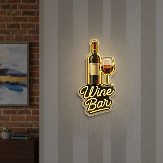 Wine Bar Neon Art