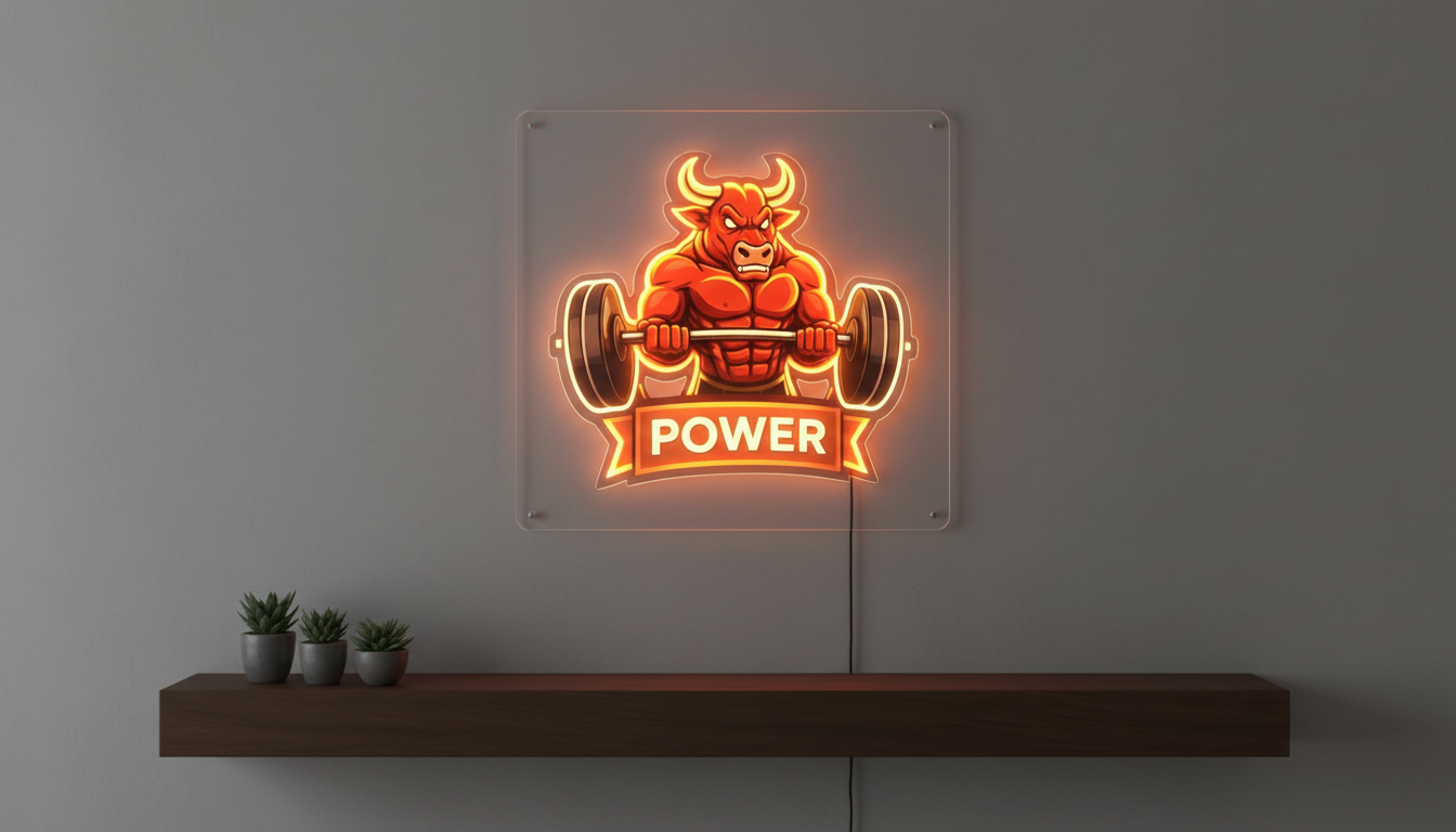 GYM Power Neon Art