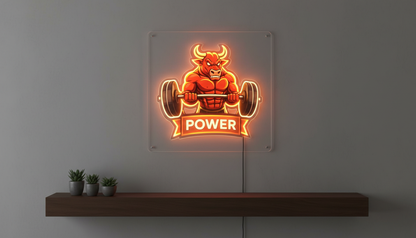 GYM Power Neon Art