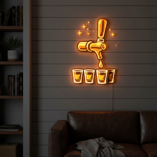 Shots Tap Neon Art