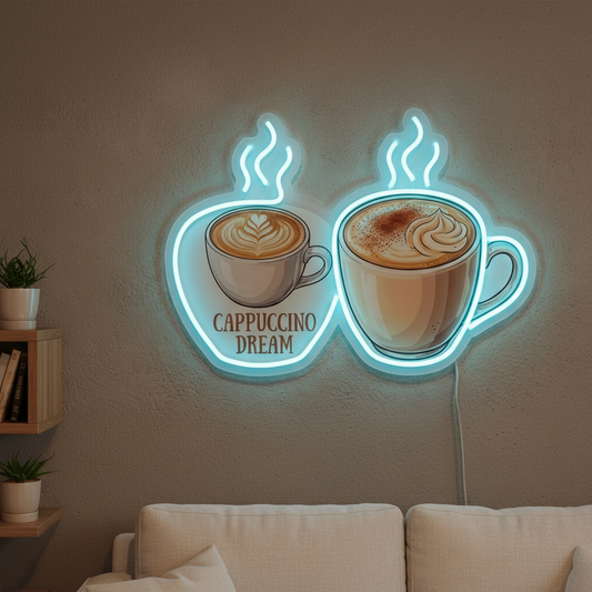 Cappuccino Dream Neon Art
