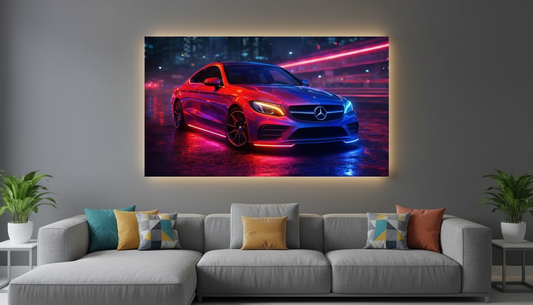 Cyberpunk Mercedes Benz AMG Led Headlights Frame