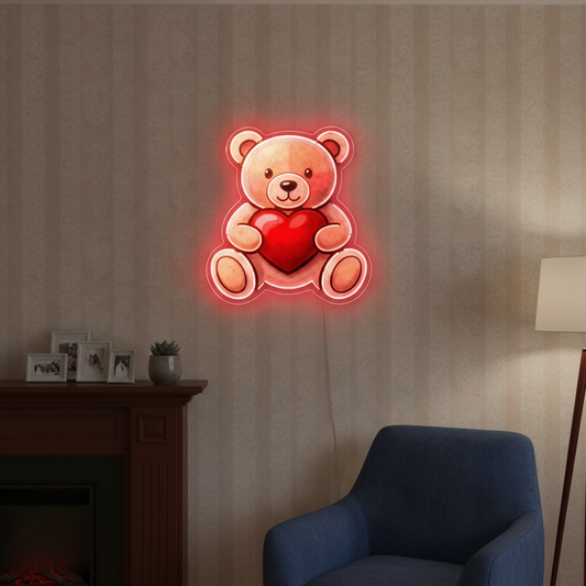 Teddy Bear Neon Art
