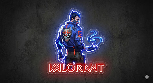 Yoru Valorant Neon Art