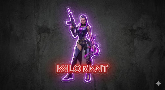 Reyna Valorent Neon Art